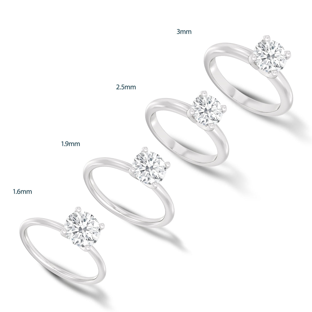 Maxi Classic Four Prong Solitaire Diamond Engagement Ring with Oval Cut Diamond in 14KT Rose Gold view 4