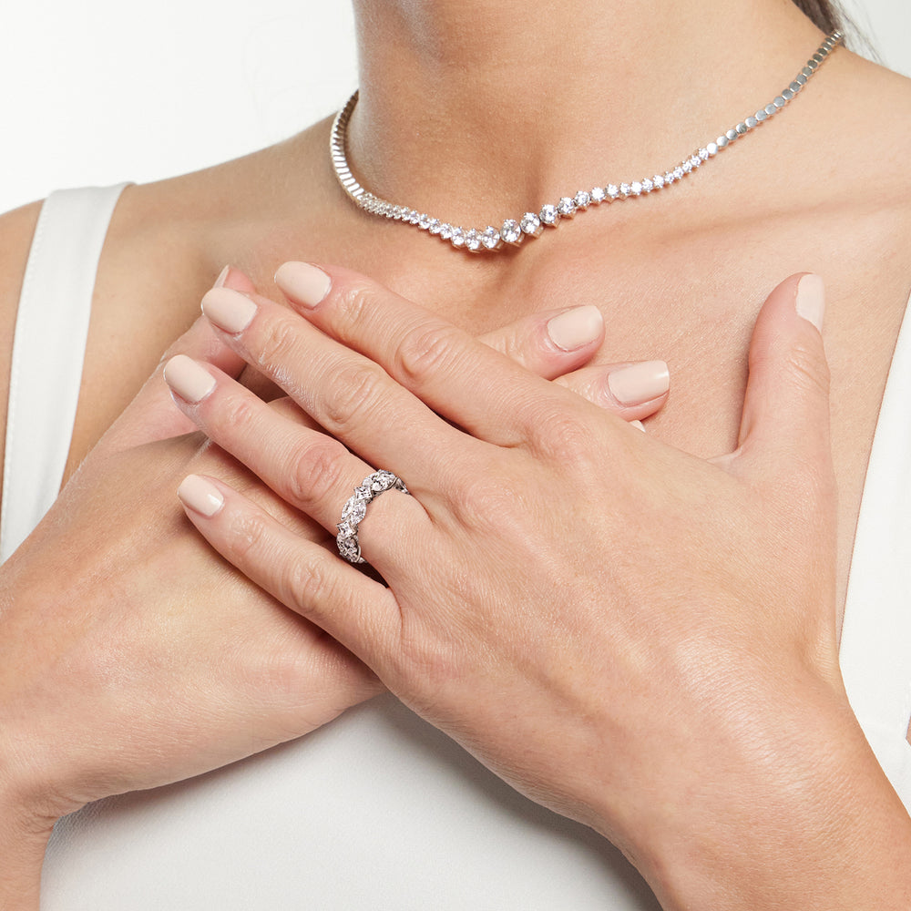 Model Wearing The Renoir Eternity Ring view