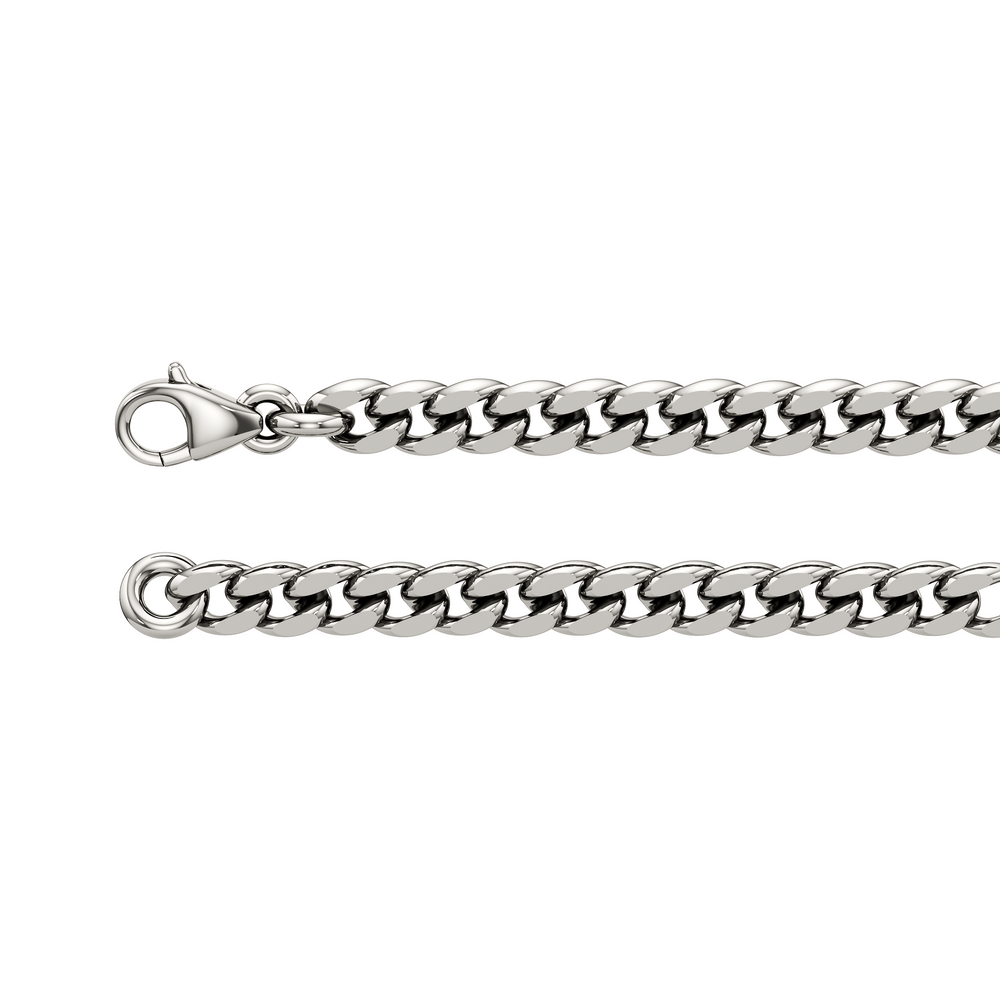The Atlas Chain Bracelet with 8 Cut Diamond in 14KT Titanium view 5
