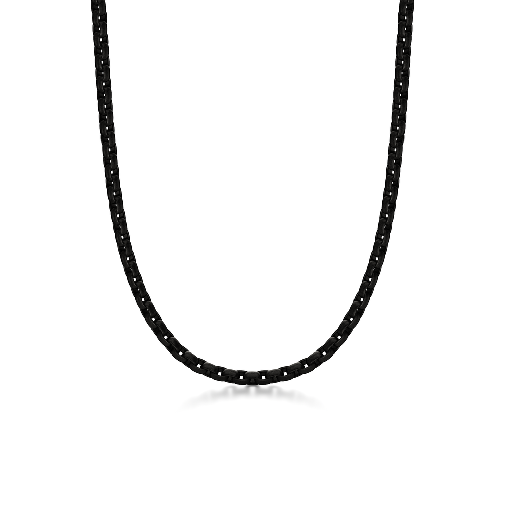The Apex Chain Necklace with Titanium Cut Diamond in 14KT Titanium view 1
