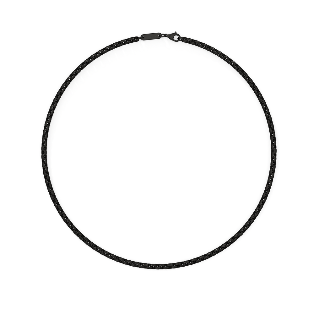 The Apex Chain Necklace with Titanium Cut Diamond in 14KT Titanium view 2
