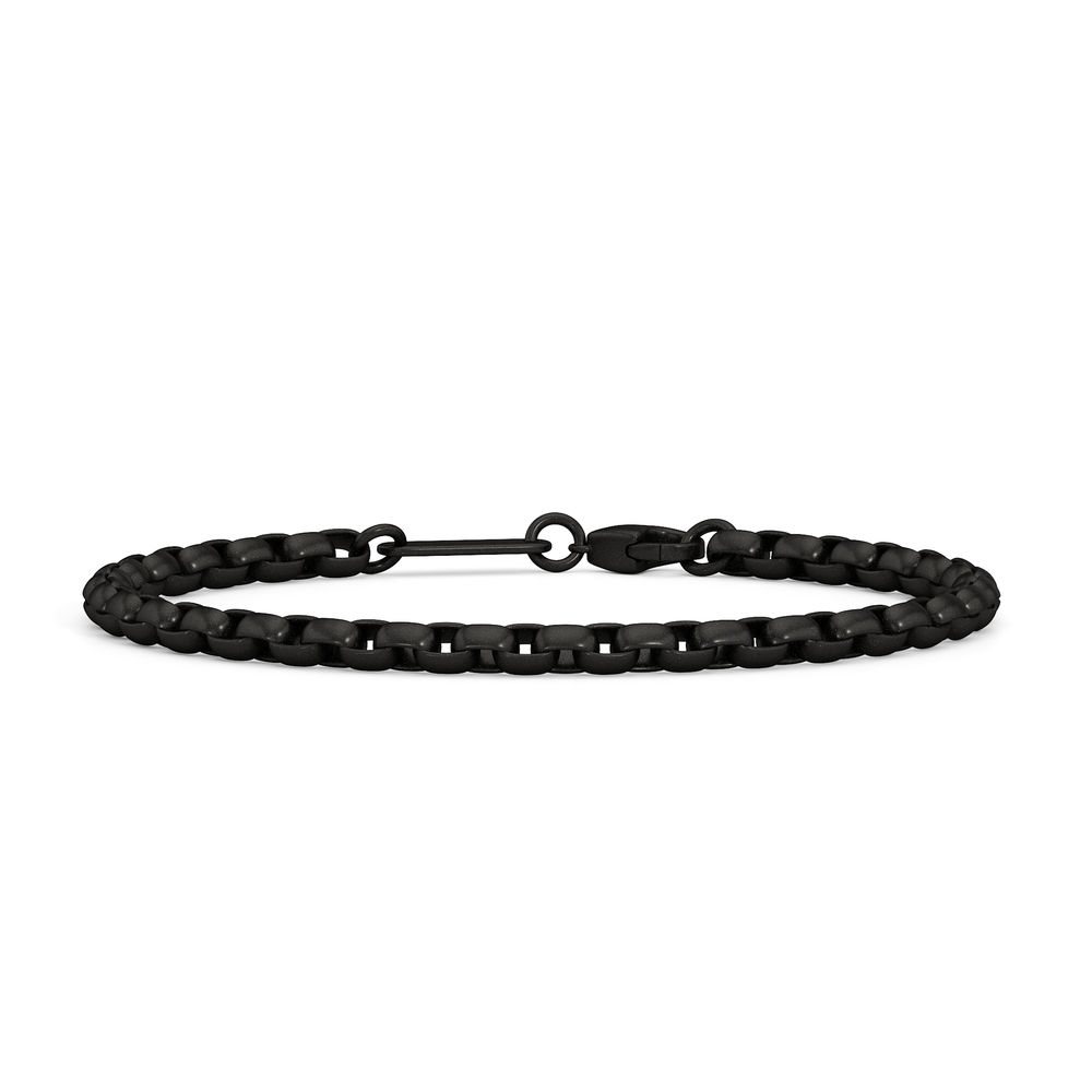 The Apex Chain Bracelet with 8 Cut Diamond in 14KT Titanium view 1
