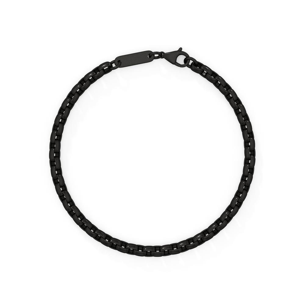 The Apex Chain Bracelet with 8 Cut Diamond in 14KT Titanium view 4
