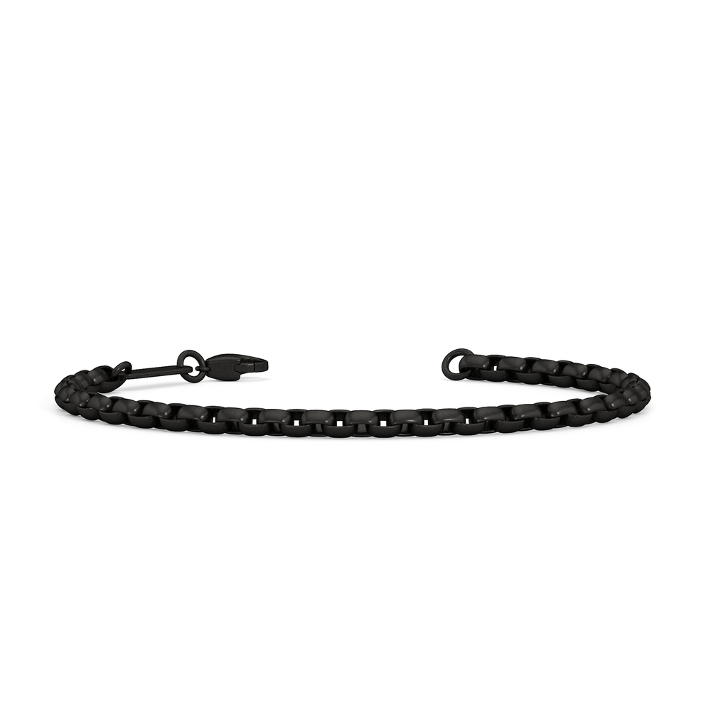 The Apex Chain Bracelet with 8 Cut Diamond in 14KT Titanium view 2
