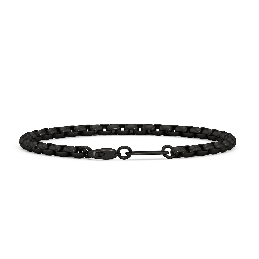 The Apex Chain Bracelet with 8 Cut Diamond in 14KT Titanium view 3
