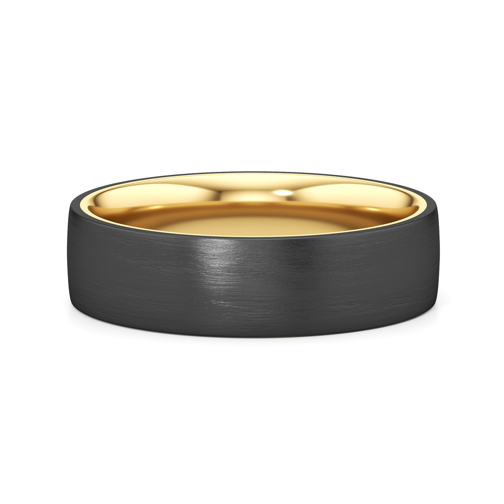 The Monarch Men's Band with Titanium / 11 Cut Diamond in 14KT Titanium / 11 view 1
