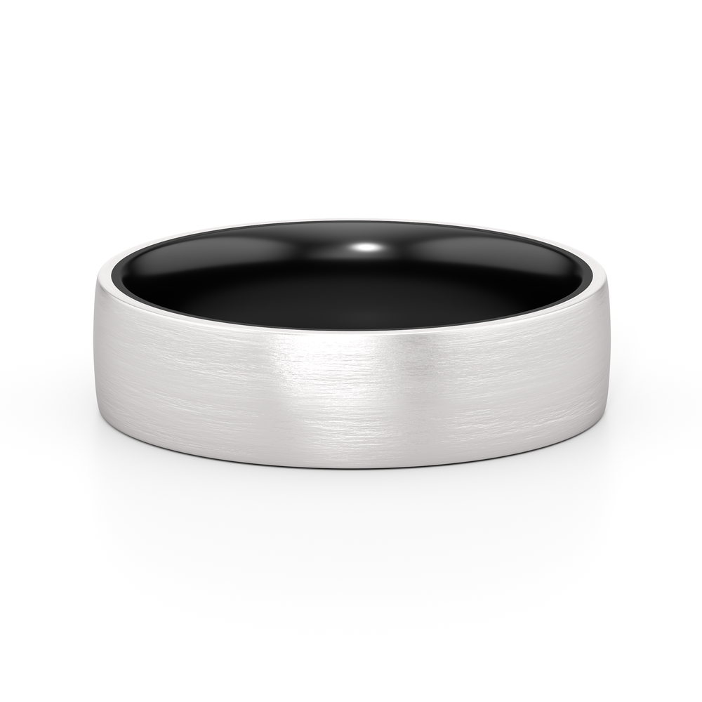 The Onyx Men's Band with Titanium / 11 Cut Diamond in 14KT Titanium / 11 view 1
