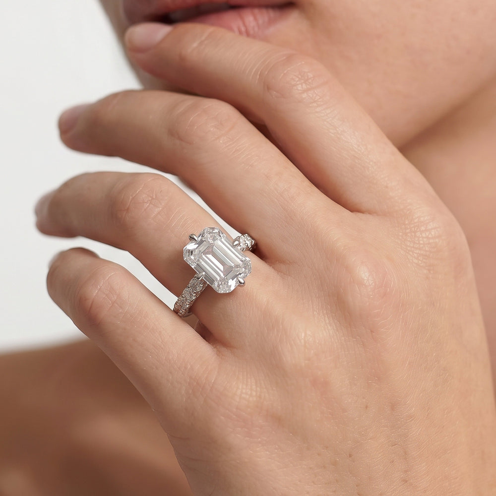 The Fifth Avenue Ring with Round Cut Diamond in 14KT Platinum view 2

