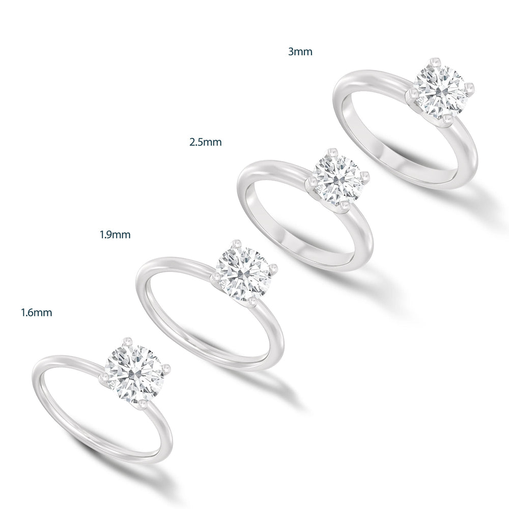 Fine Classic Four Prong Solitaire Diamond Engagement Ring with Oval Cut Diamond in 14KT Rose Gold view 7
