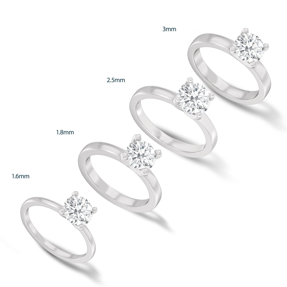 Fine Petite Solitaire Diamond Engagement Ring with Heart Cut Diamond in 14KT Rose Gold view 6

