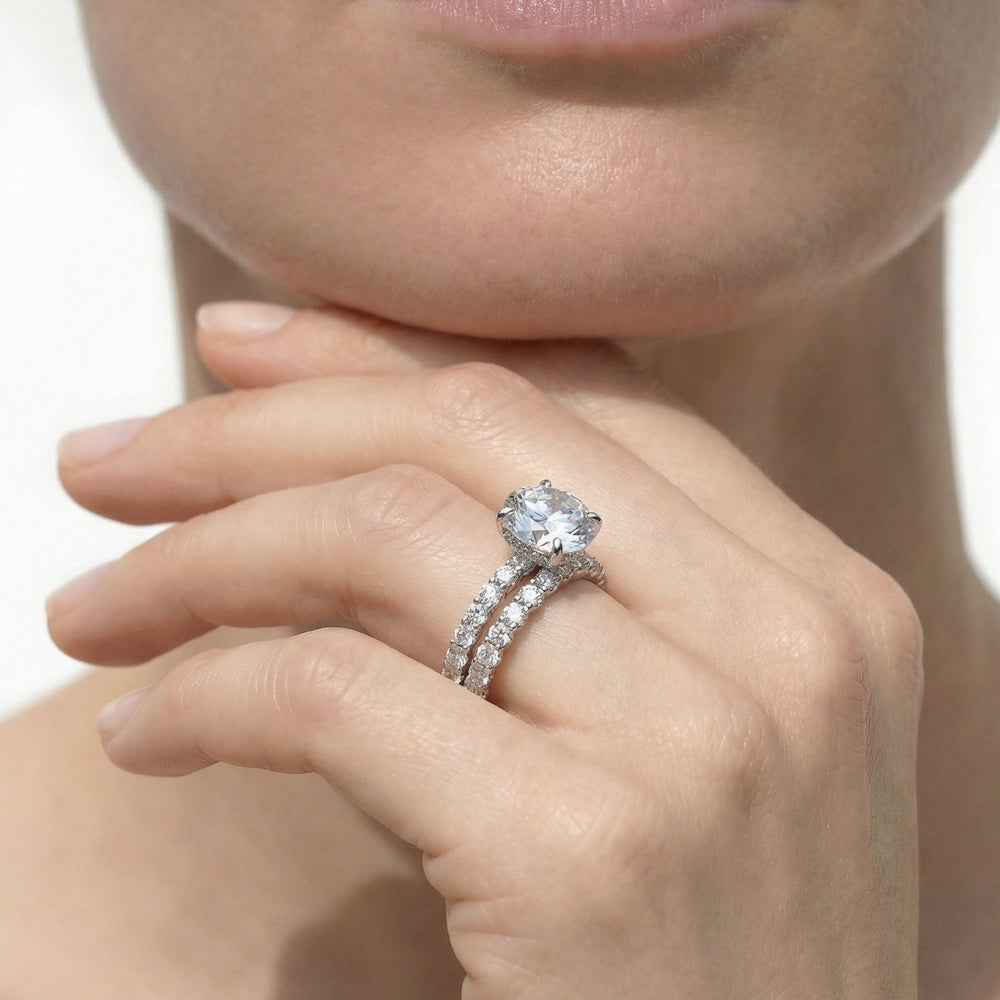 The Arc Classic Engagement Ring with Marquise Cut Diamond in 14KT Platinum view 8
