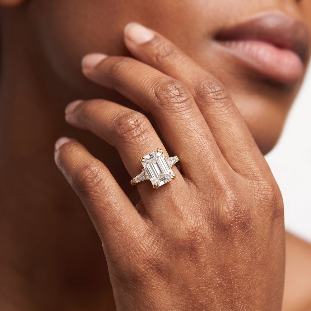 Antique Cushion Cut The Vivien Ring with Lab Grown Diamond in 14KT Rose Gold view 4
