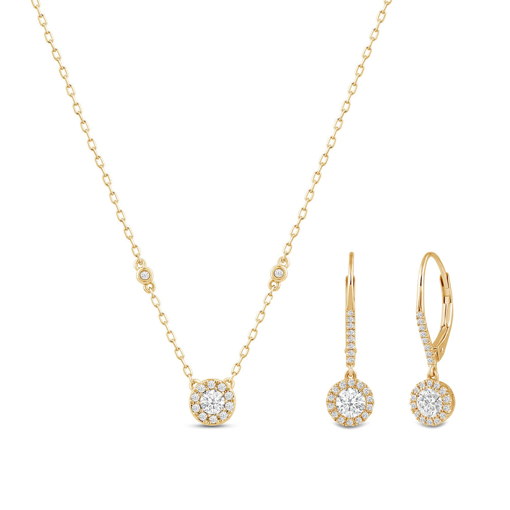 The Effortless Set with 14KT Yellow Gold / Lab / 1 Cut Diamond in 14KT Yellow Gold / Lab / 1 view 1

