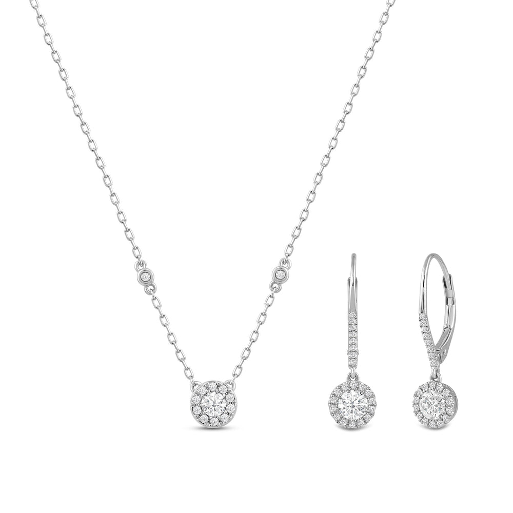 The Effortless Set with 14KT White Gold / Lab / 1 Cut Diamond in 14KT White Gold / Lab / 1 view 1
