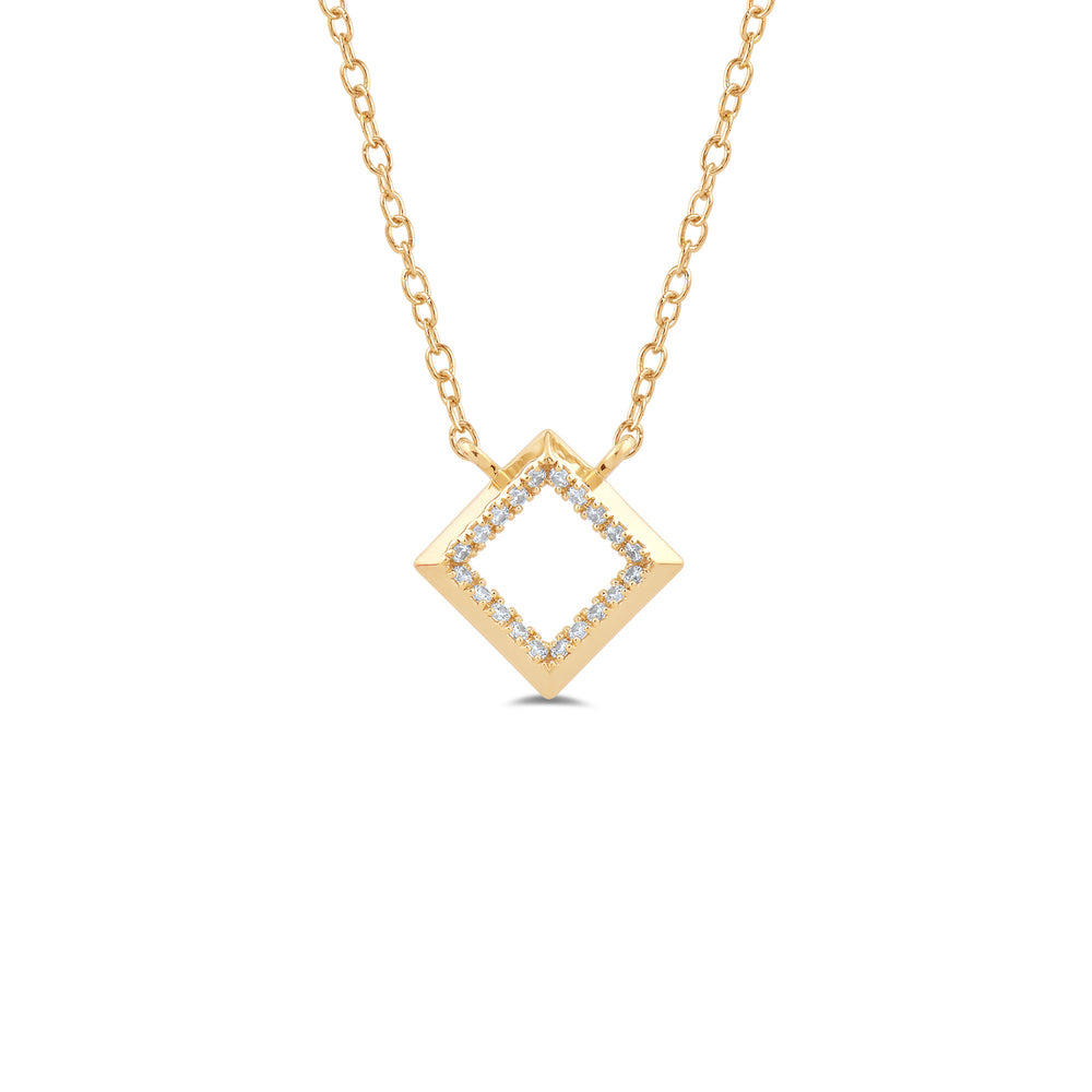 The Princess Set with 14KT Yellow Gold / Lab / 1/6 Cut Diamond in 14KT Yellow Gold / Lab / 1/6 view 3
