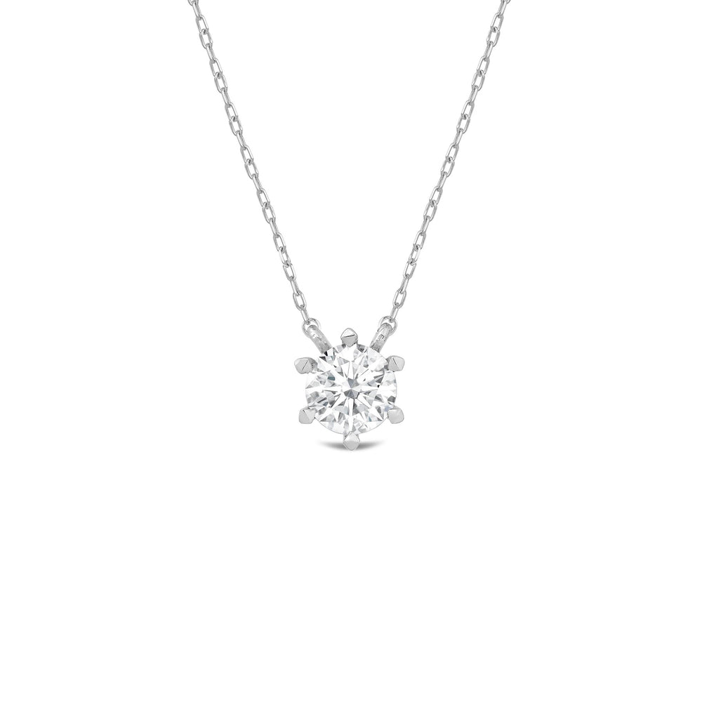 The Eternal Set with 14KT White Gold / Lab / 1 Cut Diamond in 14KT White Gold / Lab / 1 view 4
