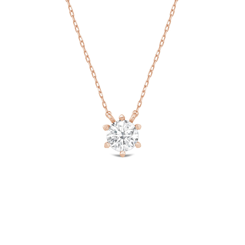 The Eternal Set with 14KT Rose Gold / Lab / 1 Cut Diamond in 14KT Rose Gold / Lab / 1 view 4
