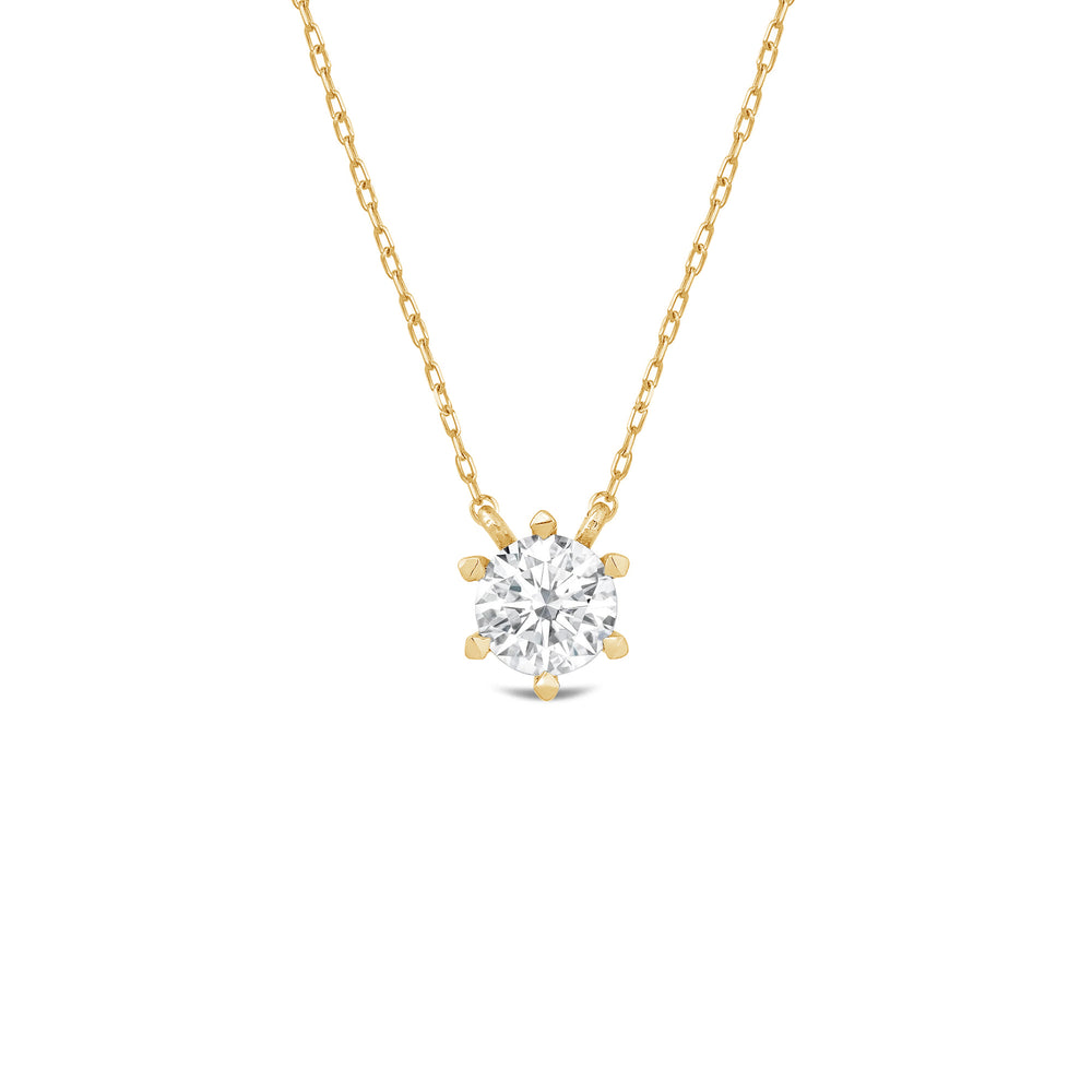 The Eternal Set with 14KT Yellow Gold / Lab / 1 Cut Diamond in 14KT Yellow Gold / Lab / 1 view 4
