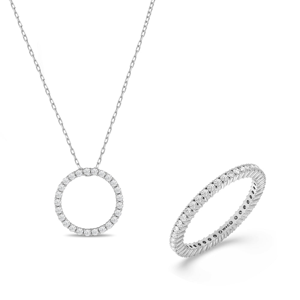 1551172LGD/14W_1551521LGD/14W/18INCH with 14KT White Gold Cut Diamond in 14KT White Gold view 1

