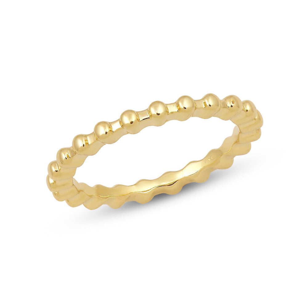 The Mixed Stacker Set with 14KT Rose Gold / Lab / 1/5 Cut Diamond in 14KT Rose Gold / Lab / 1/5 view 3
