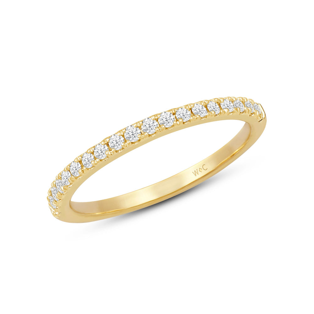 Studded Split Prong Diamond Fashion Ring with 14KT Yellow Gold / Lab / 1/5 Cut Diamond in 14KT Yellow Gold / Lab / 1/5 view 3
