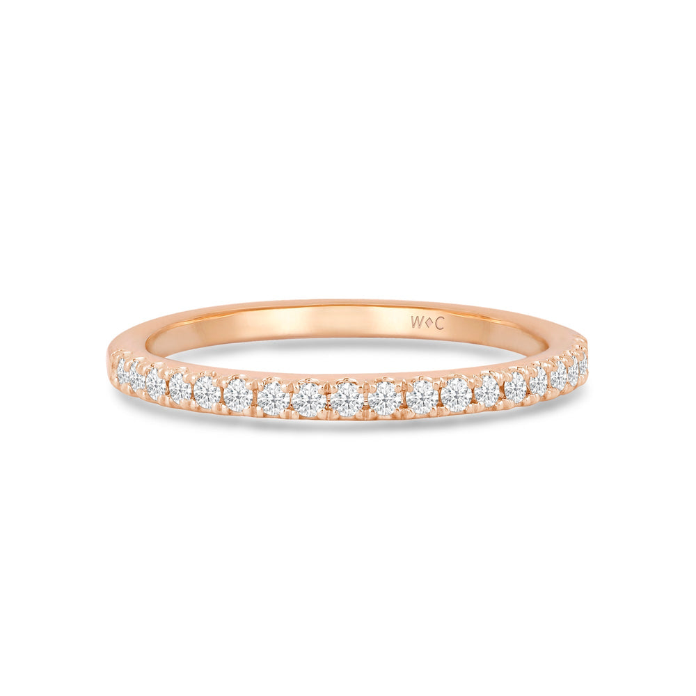 Studded Split Prong Diamond Fashion Ring with 14KT Rose Gold / Lab / 1/5 Cut Diamond in 14KT Rose Gold / Lab / 1/5 view 1
