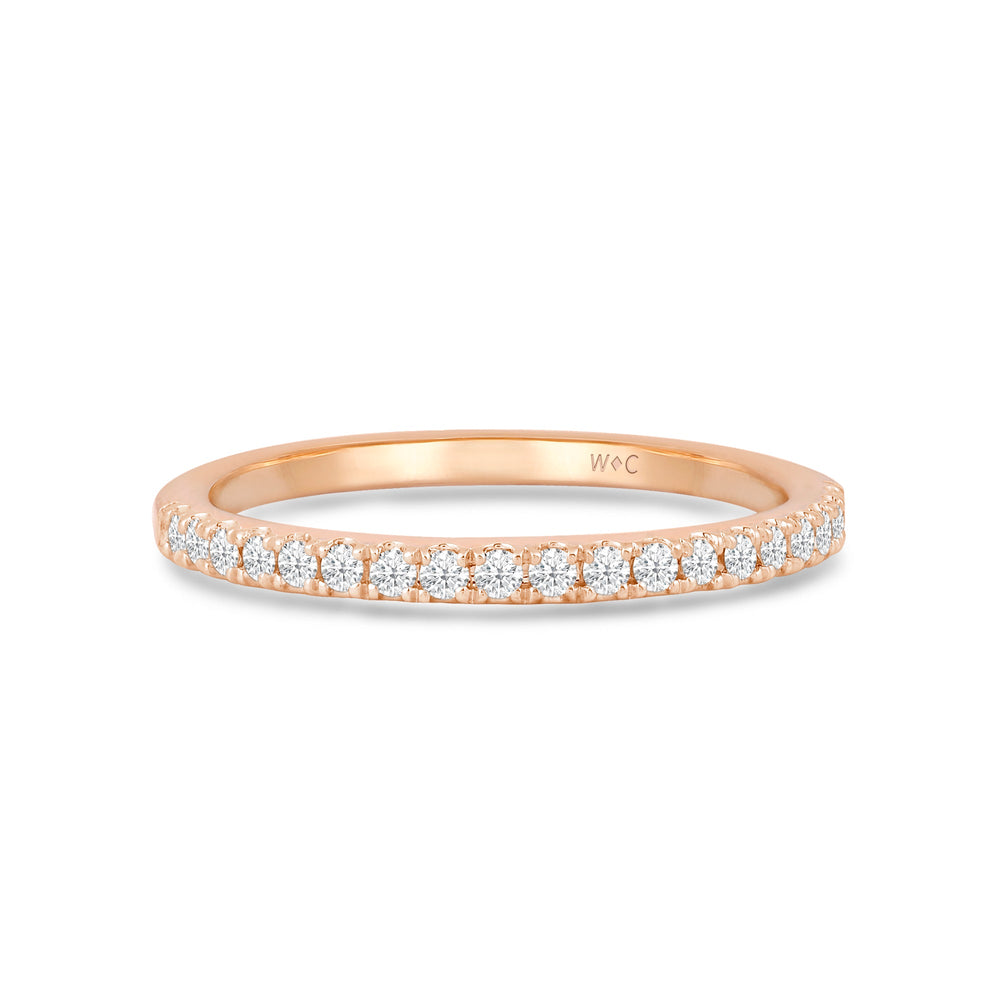 The Diamond Duo Set with 14KT Rose Gold / Lab / 3/8 Cut Diamond in 14KT Rose Gold / Lab / 3/8 view 4
