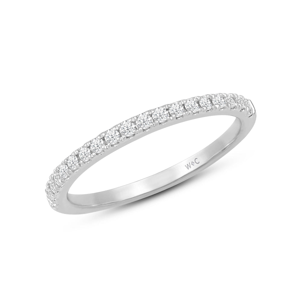 The Mixed Stacker Set with 14KT Rose Gold / Lab / 1/5 Cut Diamond in 14KT Rose Gold / Lab / 1/5 view 4
