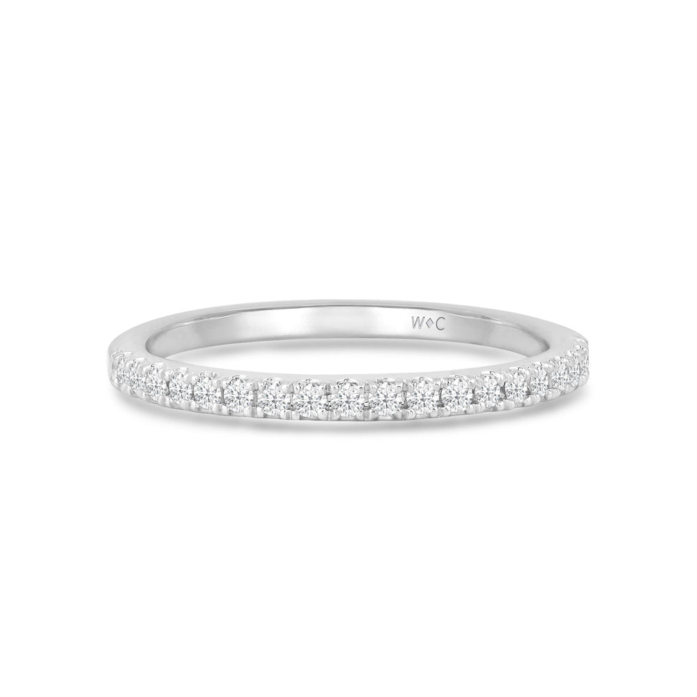The Diamond Duo Set with 14KT White Gold / Lab / 3/8 Cut Diamond in 14KT White Gold / Lab / 3/8 view 4
