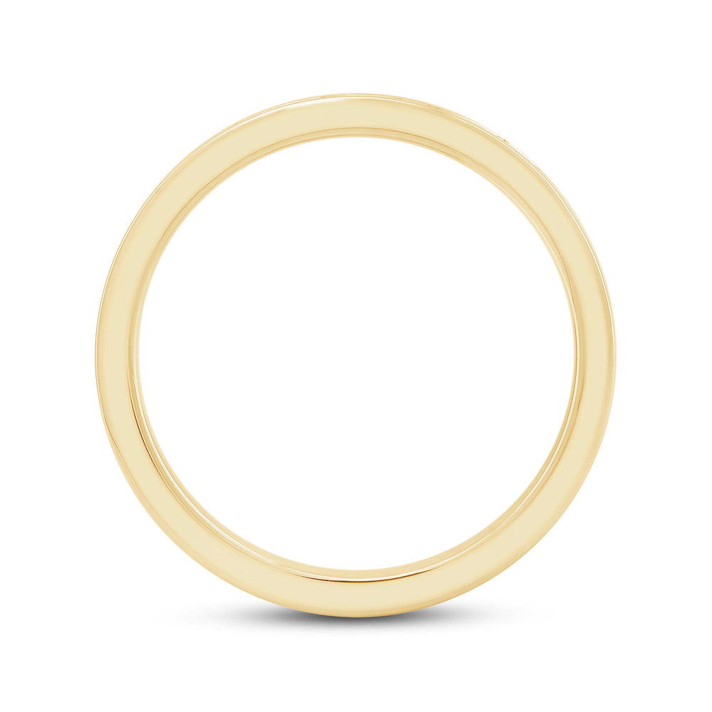 Channel Set Classic Mens Band with 14KT Yellow Gold / Lab / 1/2 Cut Diamond in 14KT Yellow Gold / Lab / 1/2 view 2

