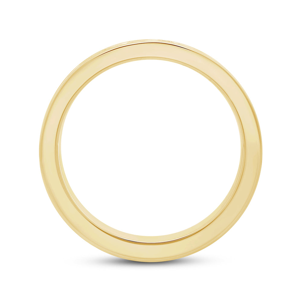 Channel Set Classic Mens Band with 14KT Yellow Gold / Lab / 1 1/2 Cut Diamond in 14KT Yellow Gold / Lab / 1 1/2 view 2
