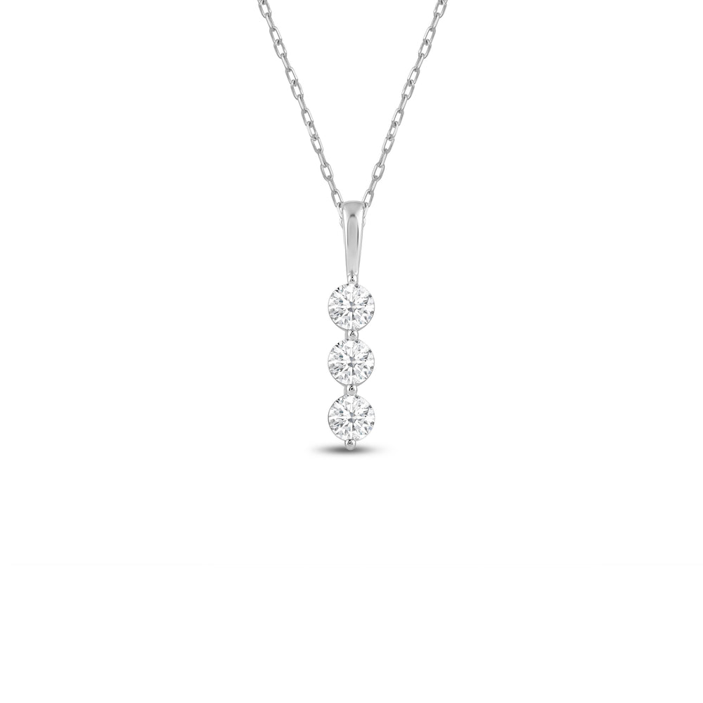 The Iconic Set with 14KT White Gold Cut Diamond in 14KT White Gold view 3
