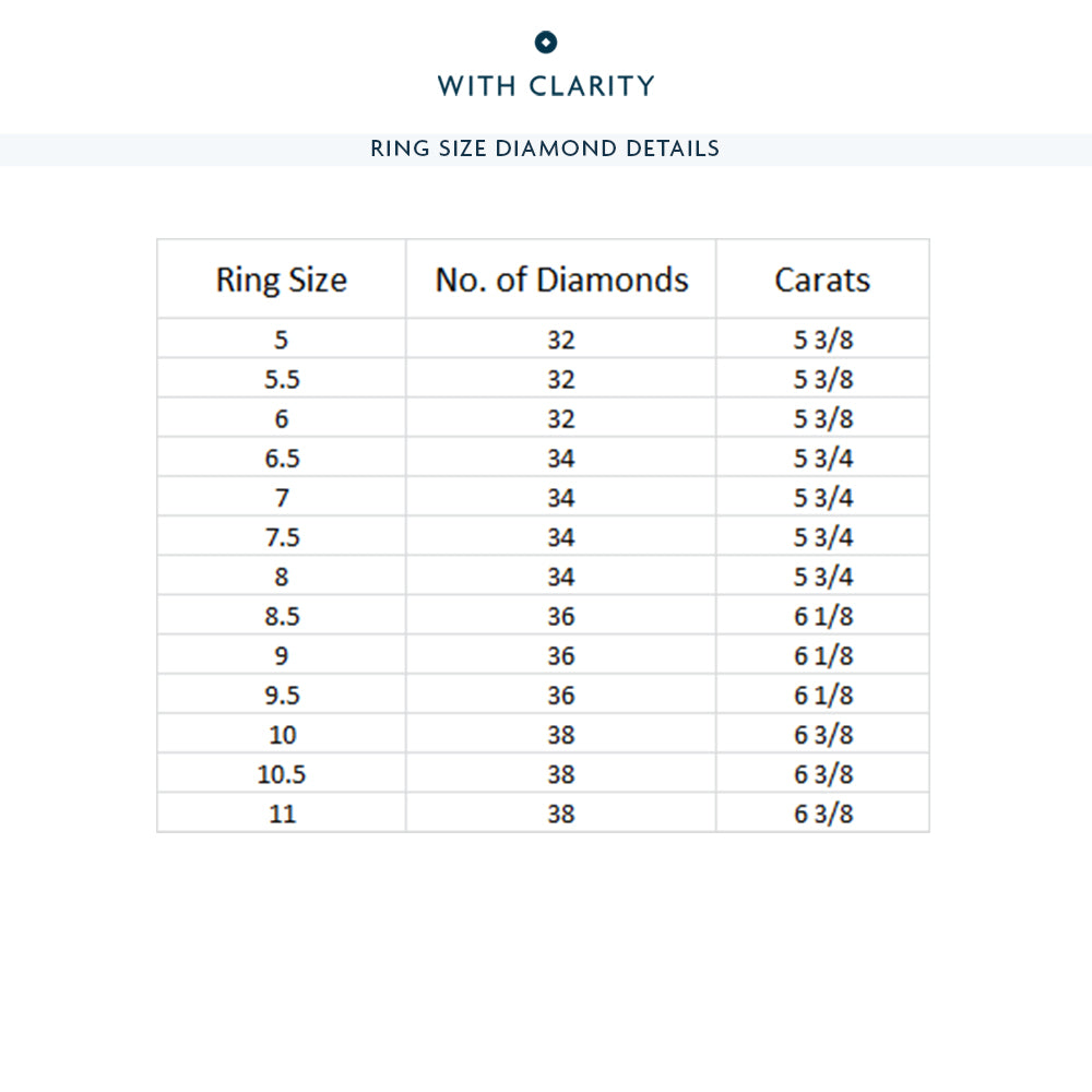 Two Row East West Emerald  Eternity Ring with 18KT Rose Gold / Natural / 5 3/4 Cut Diamond in 14KT Rose Gold / Natural / 5 3/4 view 6
