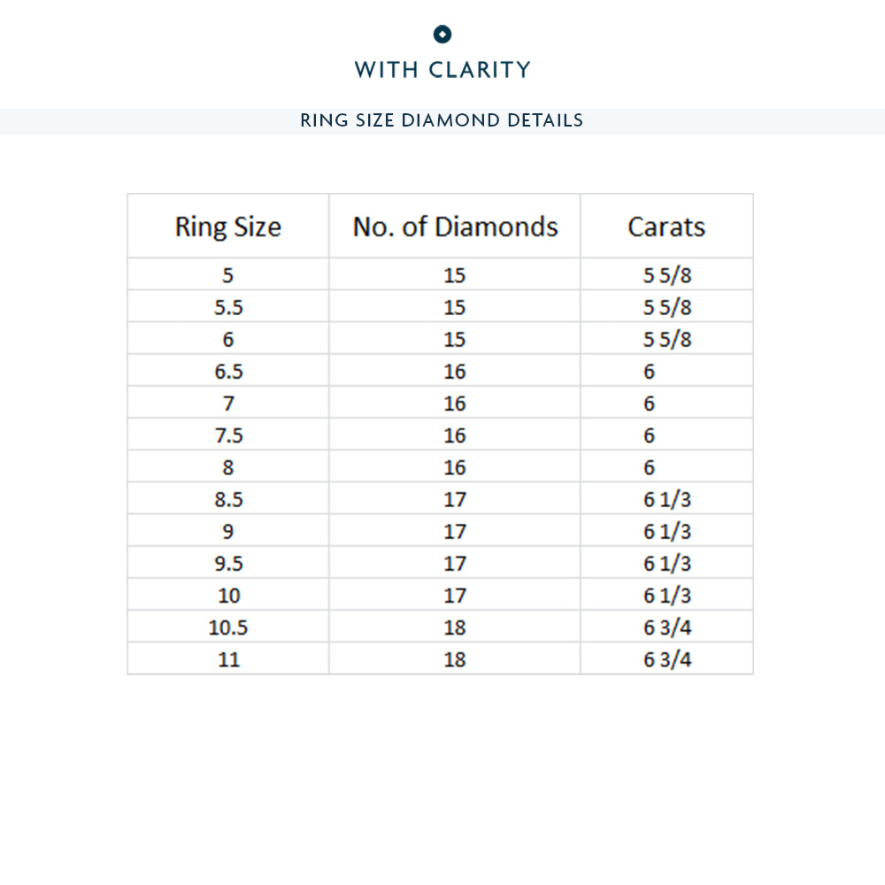 Emerald Trellis Eternity Ring with 18KT Yellow Gold / Natural / 6 Cut Diamond in 14KT Yellow Gold / Natural / 6 view 4
