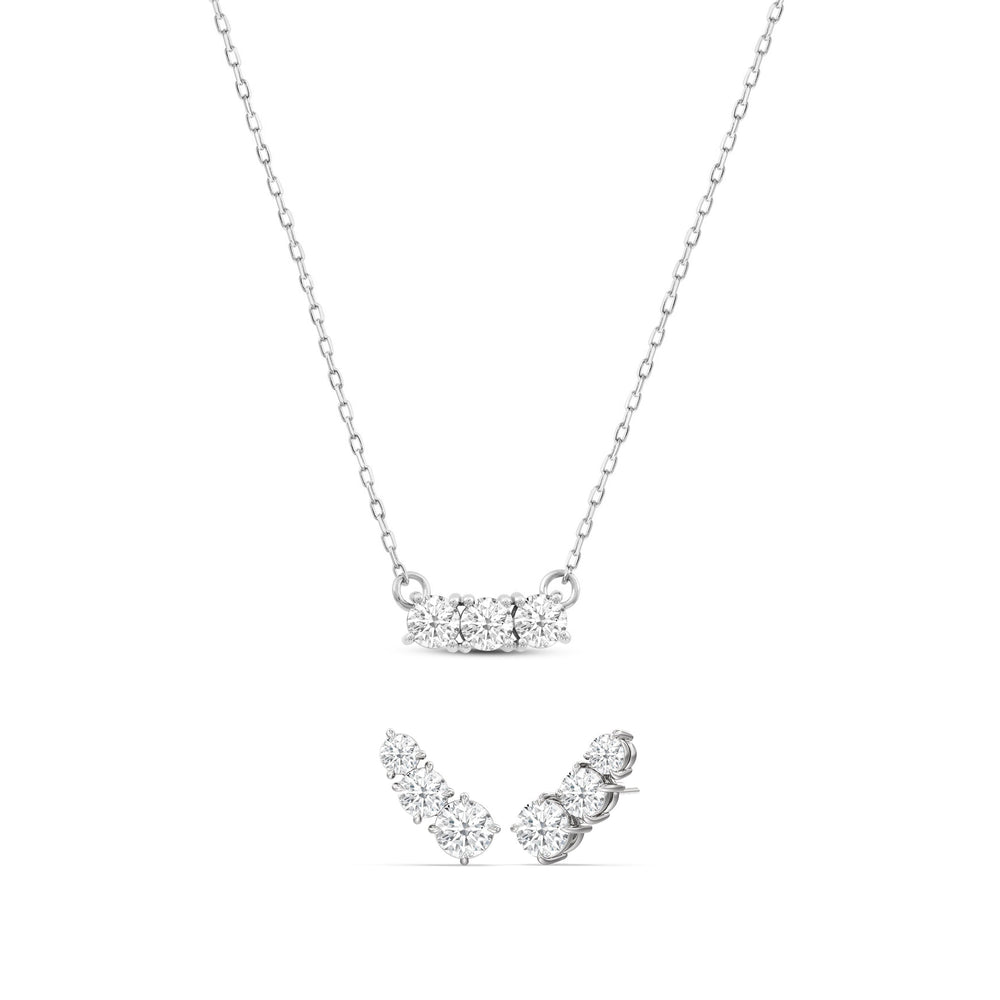 The Cluster Set with 14KT White Gold / 1 1/2 Cut Diamond in 14KT White Gold / 1 1/2 view 1
