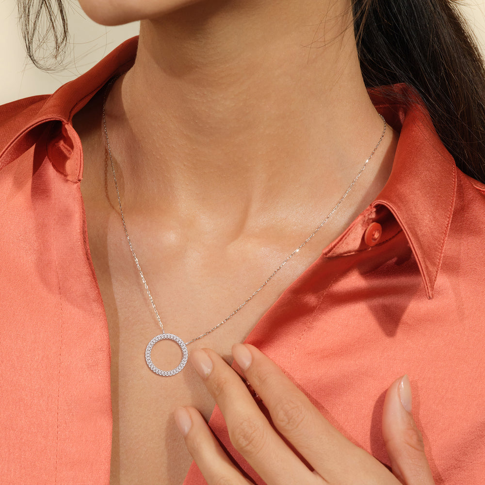Elegance Icon Pendant with 14KT Rose Gold / Lab / 1 1/4 Cut Diamond in 14KT Rose Gold / Lab / 1 1/4 view 2
