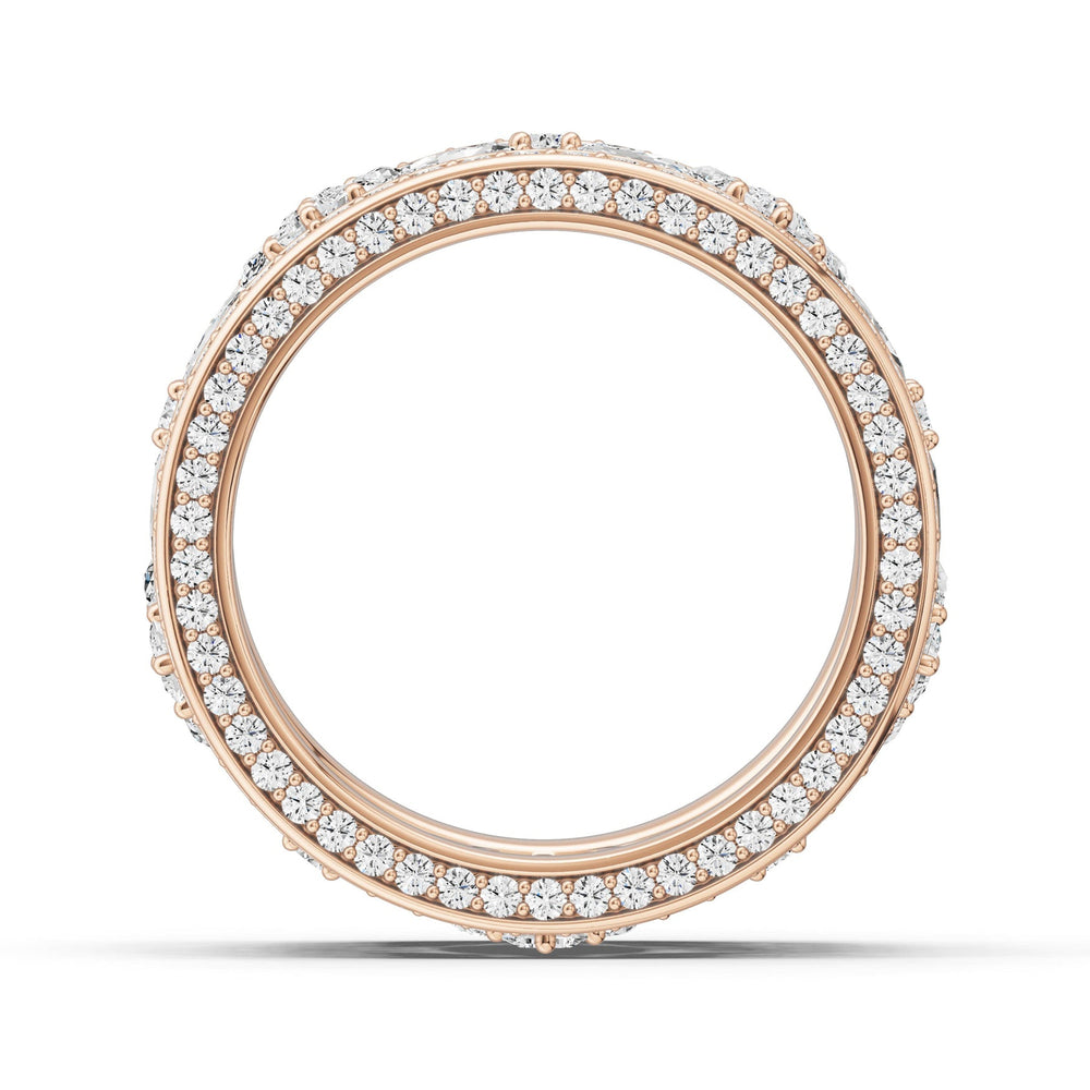 The Harper Eternity Ring with 14KT Rose Gold / Lab / 6 1/2 Cut Diamond in 14KT Rose Gold / Lab / 6 1/2 view 2
