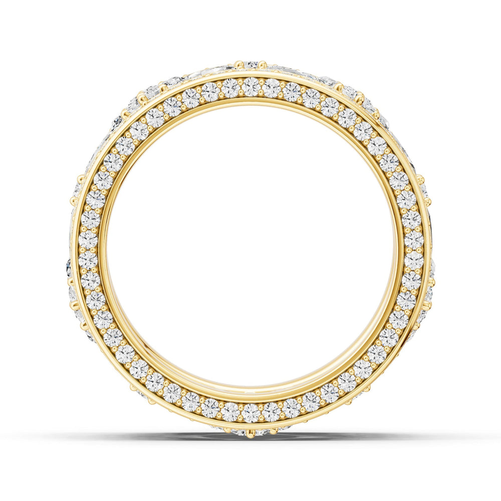 The Harper Eternity Ring with 14KT Yellow Gold / Lab / 6 1/2 Cut Diamond in 14KT Yellow Gold / Lab / 6 1/2 view 2
