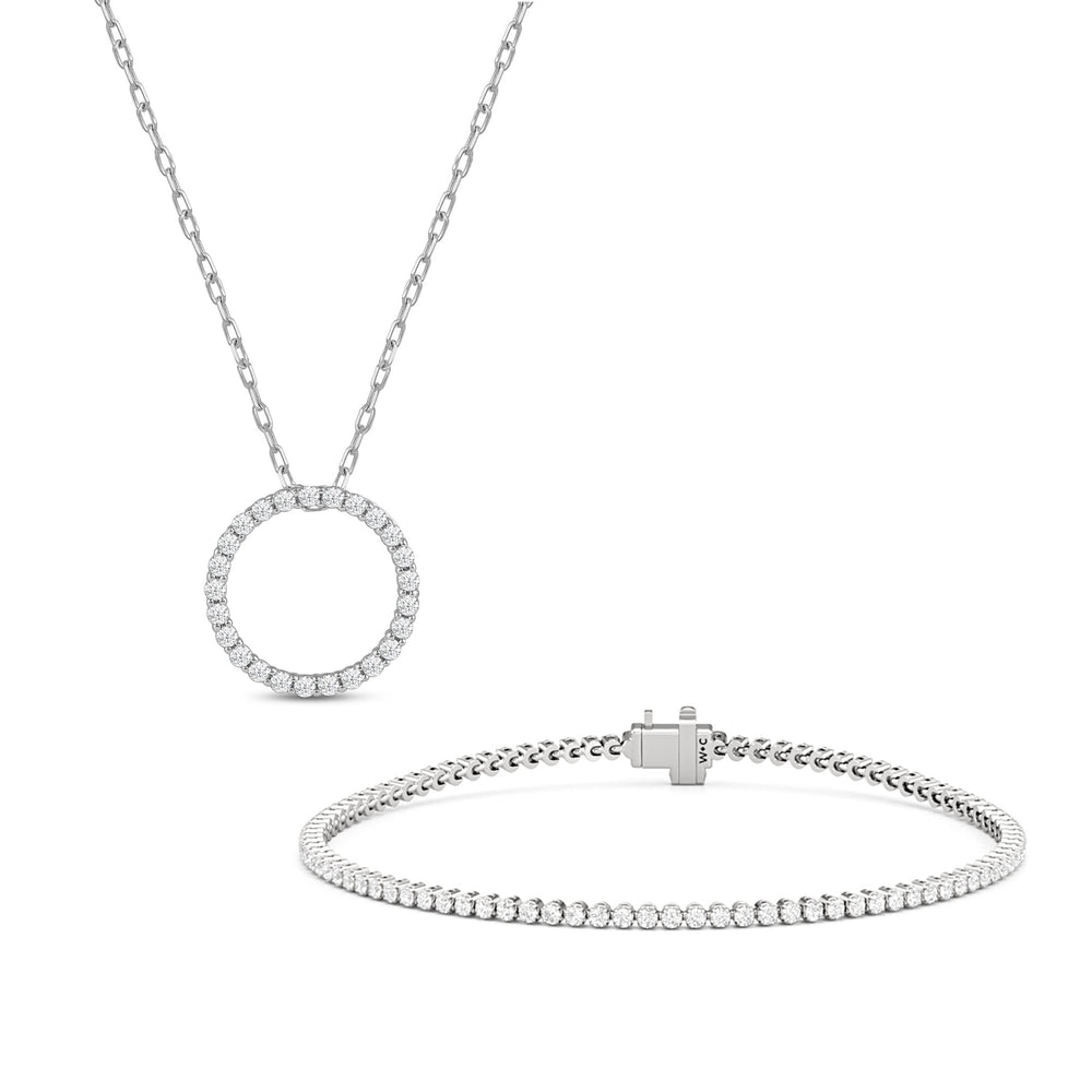 1590086LGD/14W/6.5INCH_1551521LGD/14W/18INCH with 14KT White Gold Cut Diamond in 14KT White Gold view 1
