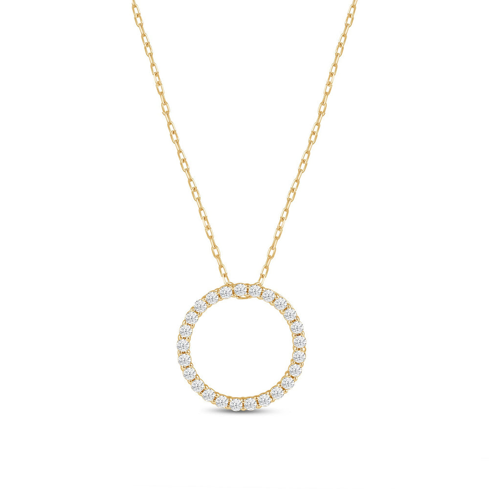 The Forever Set with 14KT Yellow Gold / Lab / 2 1/4 Cut Diamond in 14KT Yellow Gold / Lab / 2 1/4 view 3

