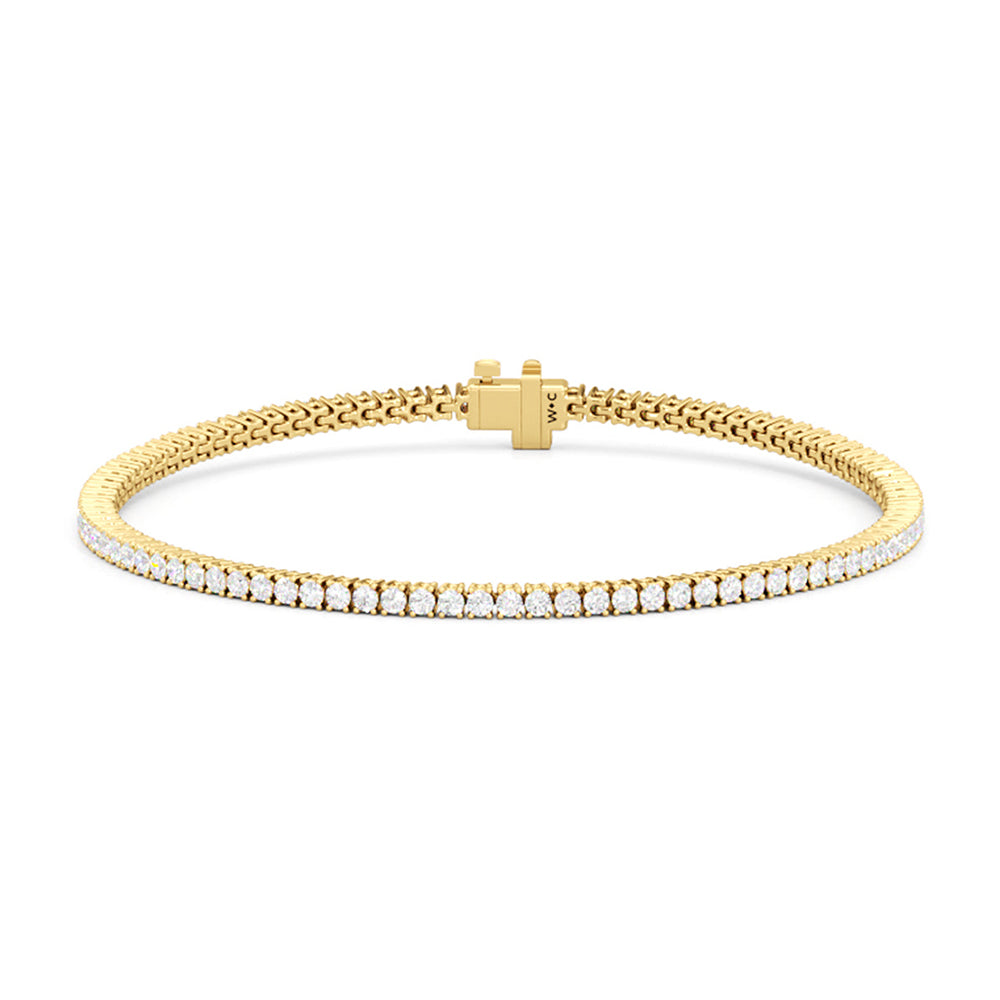 The Forever Set with 14KT Yellow Gold / Lab / 2 1/4 Cut Diamond in 14KT Yellow Gold / Lab / 2 1/4 view 4
