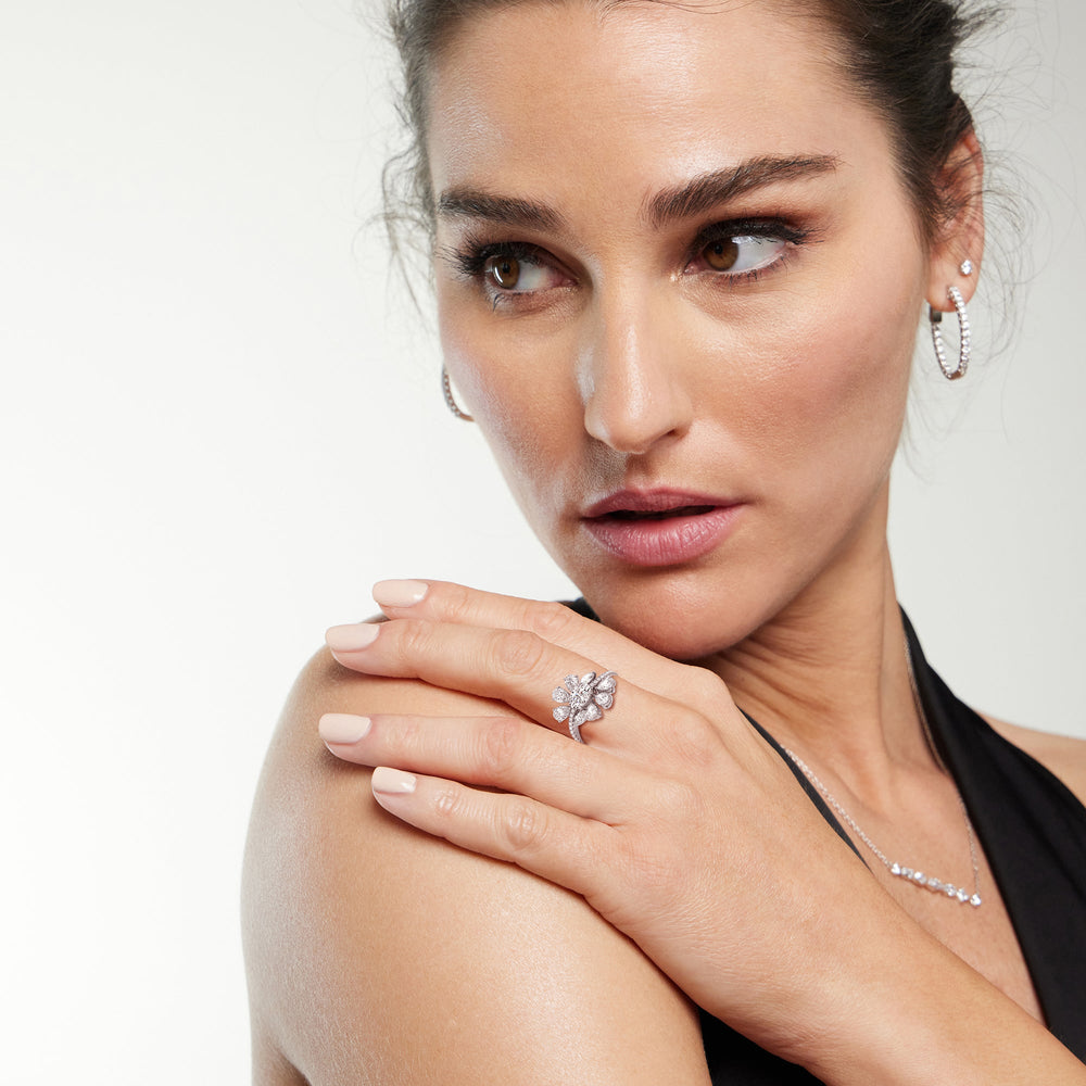 Model Wearing Gardenia Ring view