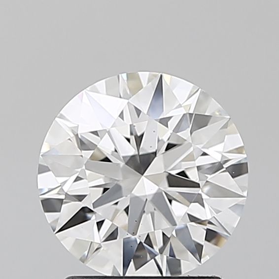 1.61 Carat Round Lab Diamond with  Cut Diamond in 14KT  view 1
