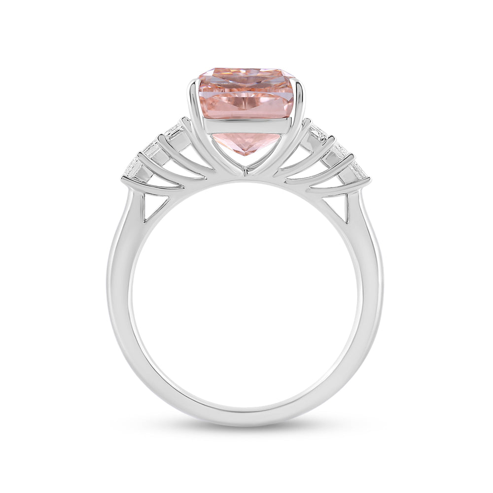 Lab Cut The Crosby Ring with Lab Grown Diamond in 14KT White Gold view 2
