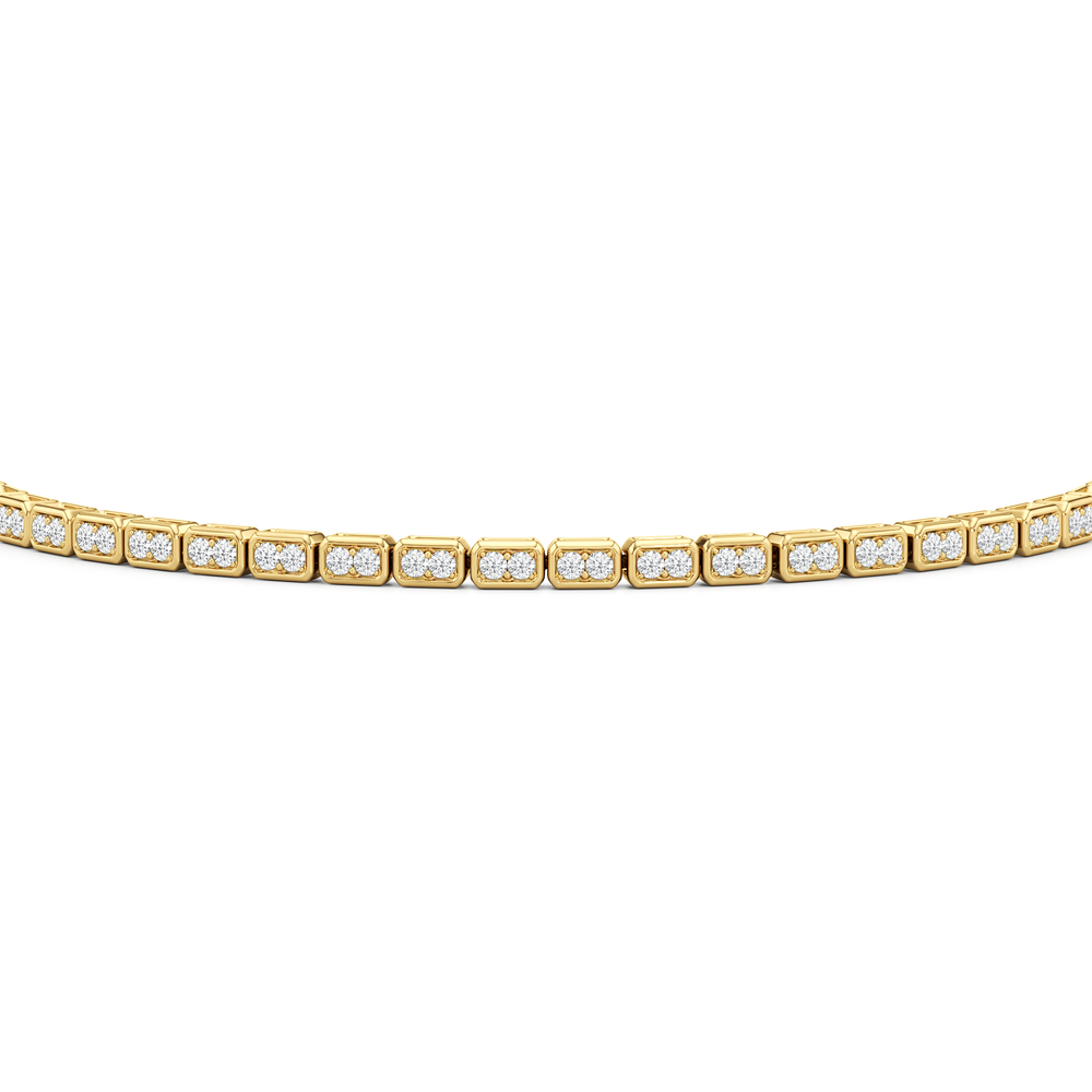 The Elara Bracelet with Lab Cut Diamond in 14KT 18K Yellow Gold Vermeil view 5
