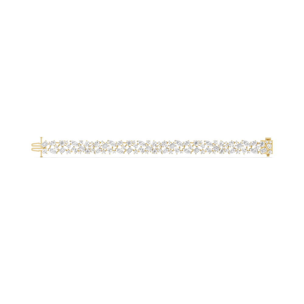 Constellation Bracelet with 18 1/2 Cut Diamond in 14KT Yellow Gold view 4
