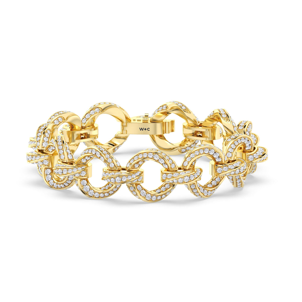 The Bond Bracelet with 7 Cut Diamond in 14KT Platinum view 9
