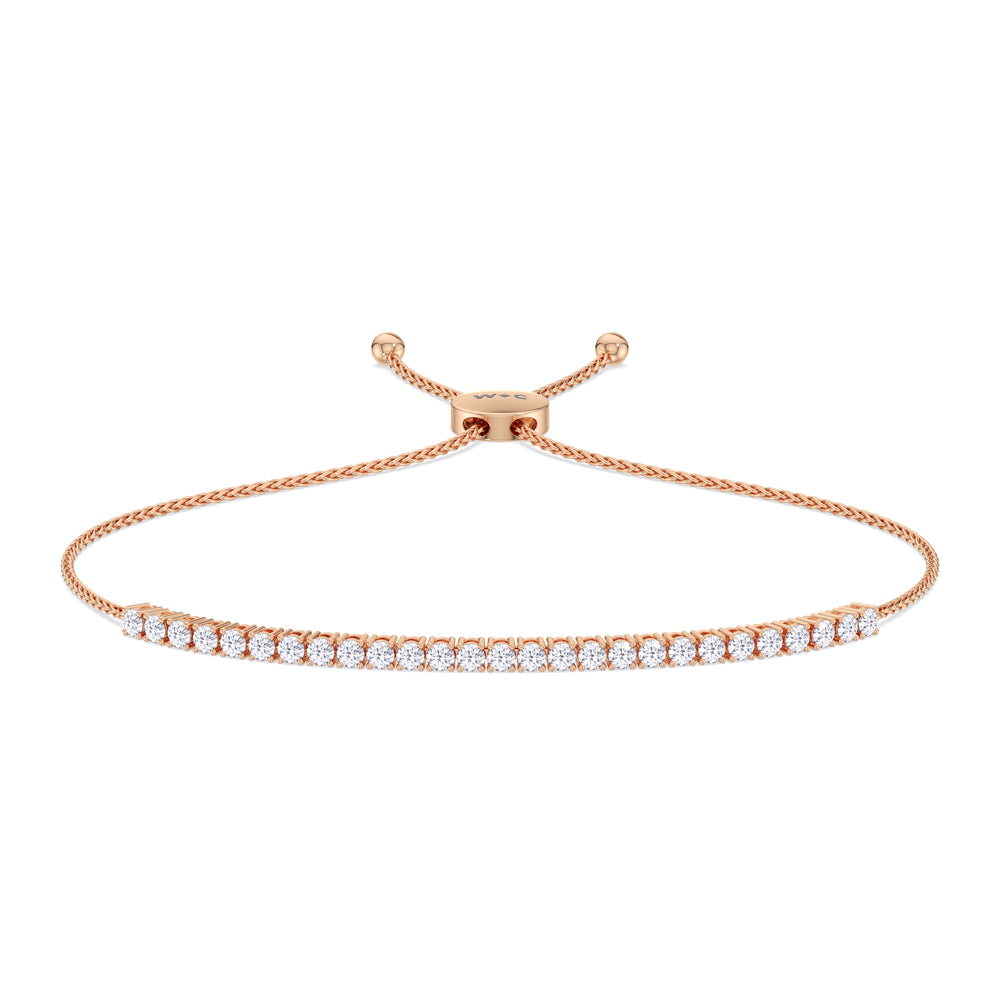 Bracelet-1553129 with 0 Cut Diamond in 14KT Rose Gold view 1
