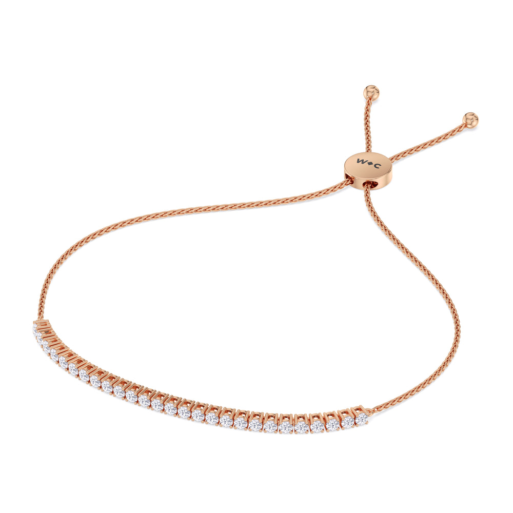 Bracelet-1553129 with 0 Cut Diamond in 14KT Rose Gold view 3
