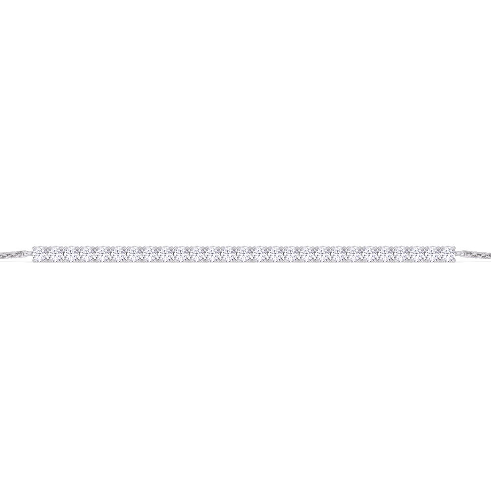 Bracelet-1553129 with 0 Cut Diamond in 14KT White Gold view 2
